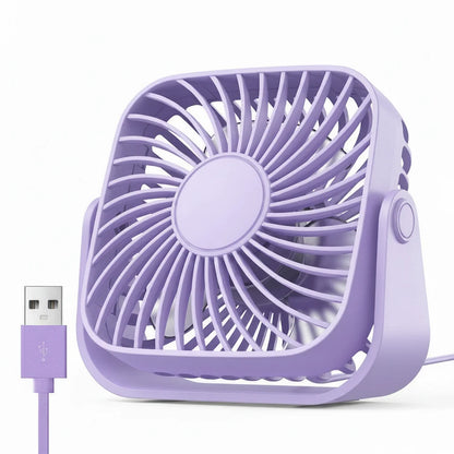 Portable USB Air Cooler Fan – Quiet 3-Speed Personal Desk Cooler