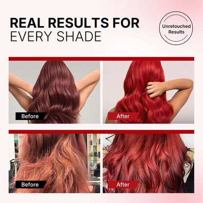 Red Color Depositing Hair Mask & Color-Boosting Conditioner 500ml for Color-Treated Hair