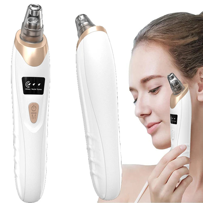 1Set Electric Blackhead Remover Vacuum Cleaner Black Spot Removal Facial Deep Cleansing Pore Cleaner Machine Face Skin Care Tool
