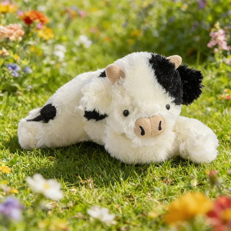 Fluffy Cow Plush Toy 34cm Soft Stuffed Animal