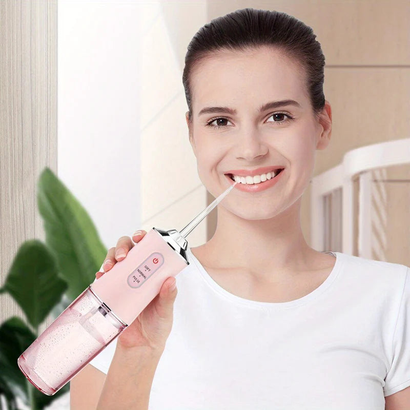 Electric Oral irrigator Portable Tooth Cleaner Interdental Flushing Machine Water Jet Floss Tooth USB Dental Water Flosser