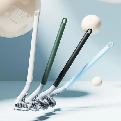 Silicone Golf Toilet Brush, Non-Scratch Toilet Cleaning Brush with Storage Holder