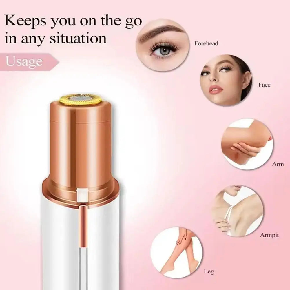 Lipstick‑Shaped Electric Hair Remover Portable Women Facial Hair Removal Device Painless Gentle Shaving Mini Waterproof Razor