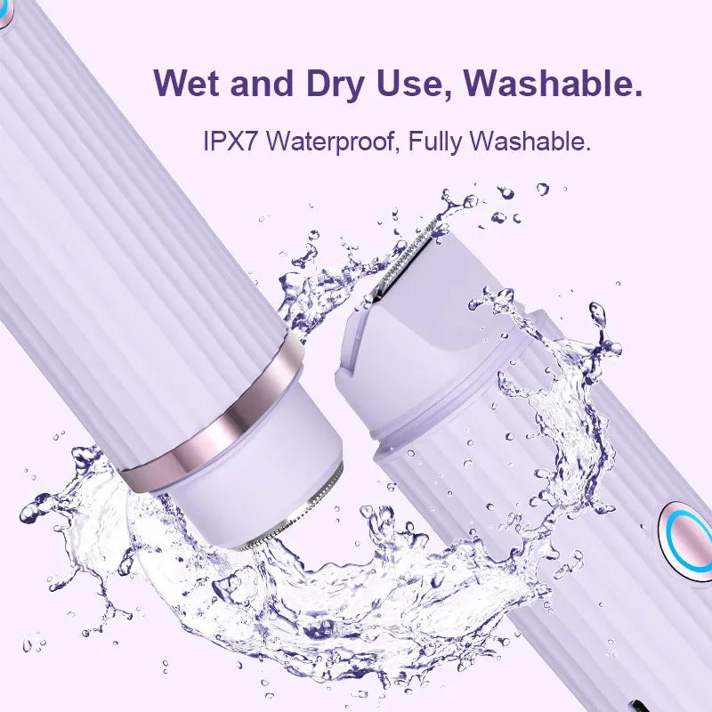 2 in 1 IPX7 Bikini Trimer Shaver Women