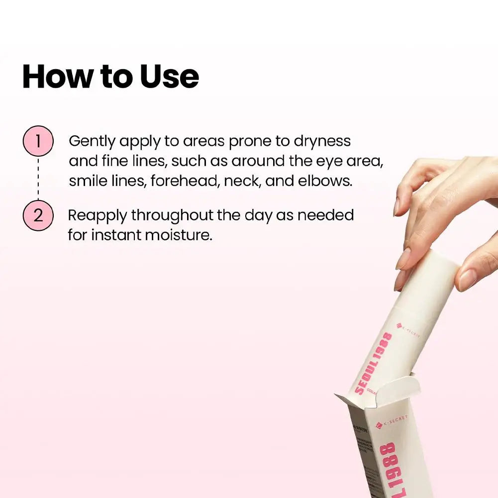 SEOUL 1988 Multi‑Balm Collagen Complex 7 Plum Stick Hydrate Dry Skin Improve Skin Firmness Portable Facial Moisturizing Balm