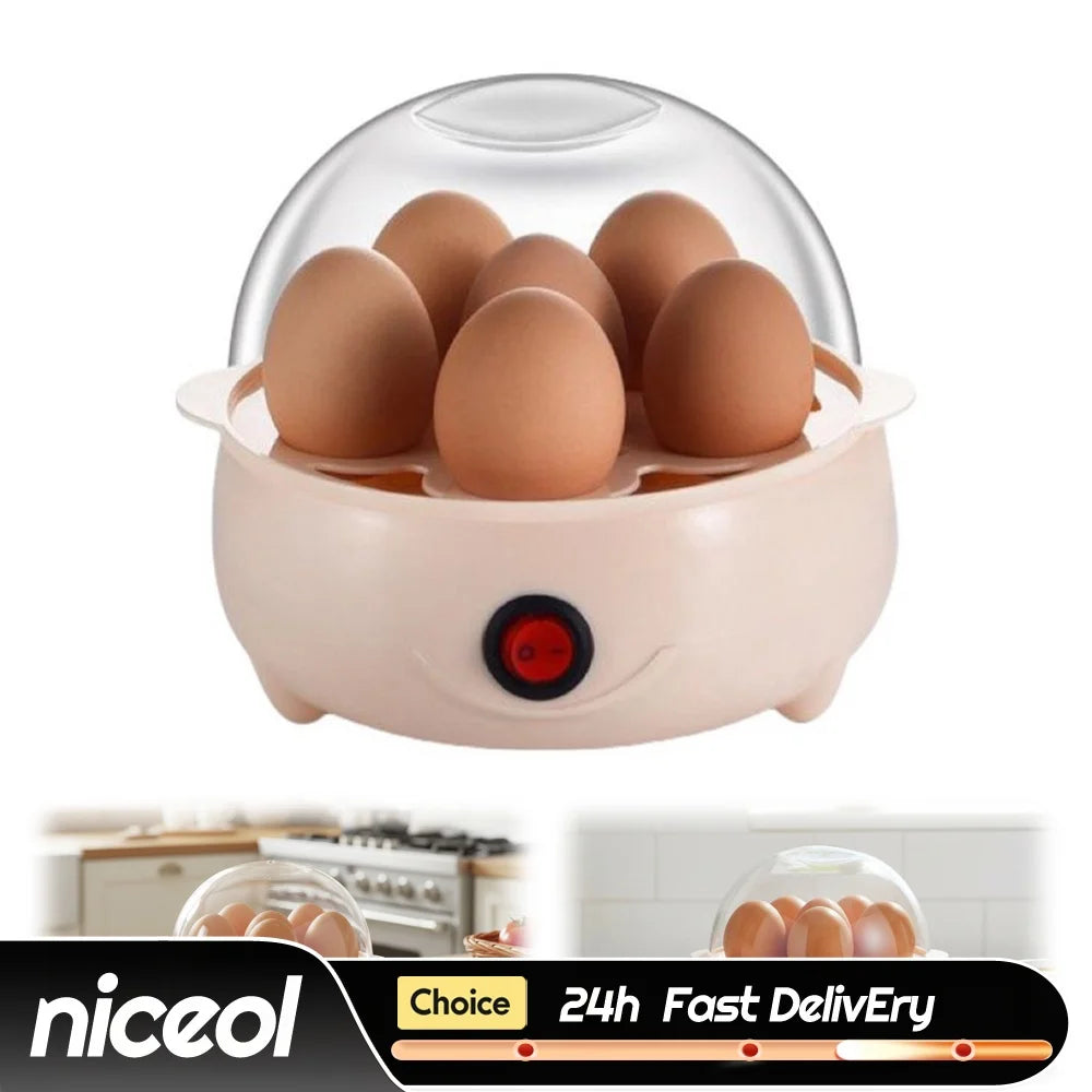 160W 220V Multifunctional Electric Egg Boiler 6Eggs/Layer Hard Boiled Egg Poacher Smart Breakfast Machine for Home Kitchen Use