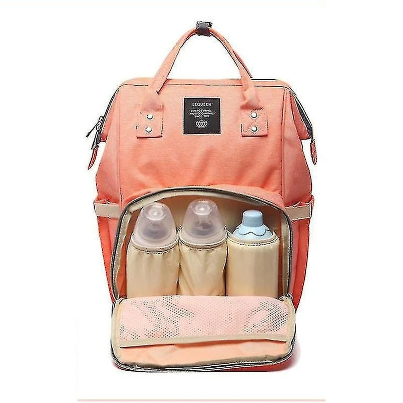 Large Capacity Mummy Backpack, Baby Diaper Bag, Bottle Insulated Storage Bag