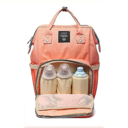 Large Capacity Mummy Backpack, Baby Diaper Bag, Bottle Insulated Storage Bag