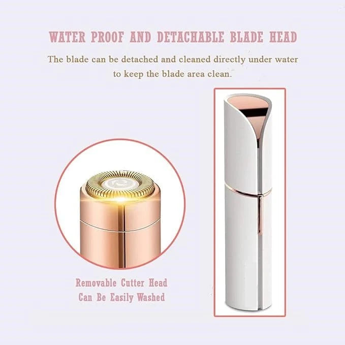 Lipstick Shaped Electric Facial Hair Remover, Portable Mini Face Razor, Waterproof