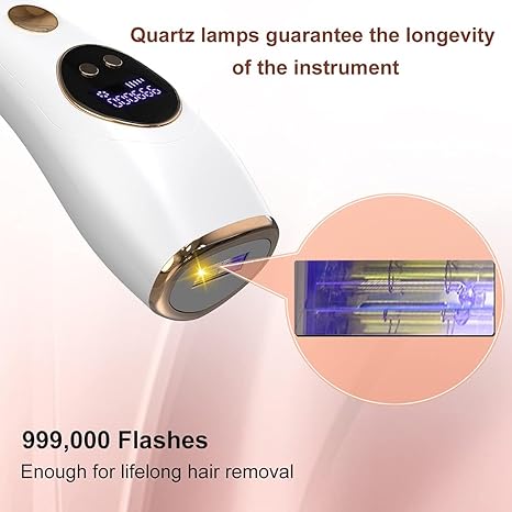 IPL Hair Removal Device with Ice Cooling | Portable At-Home IPL Epilator for Face & Body