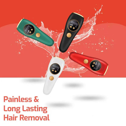 IPL Hair Removal Device with Ice Cooling | Portable At-Home IPL Epilator for Face & Body