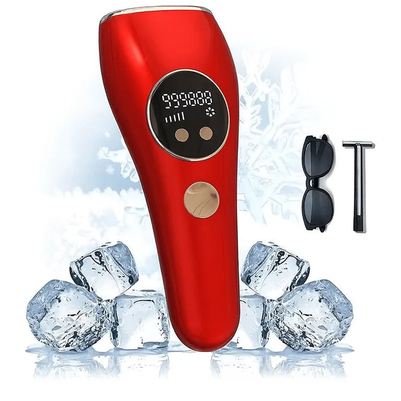 IPL Hair Removal Device with Ice Cooling | Portable At-Home IPL Epilator for Face & Body