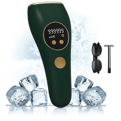 IPL Hair Removal Device with Ice Cooling | Portable At-Home IPL Epilator for Face & Body