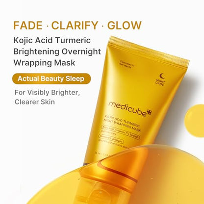 medicube Turmeric Overnight Wrapping Peel-Off Mask – Hydrating Facial Mask