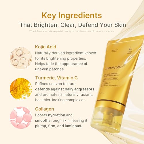 medicube Turmeric Overnight Wrapping Peel-Off Mask – Hydrating Facial Mask