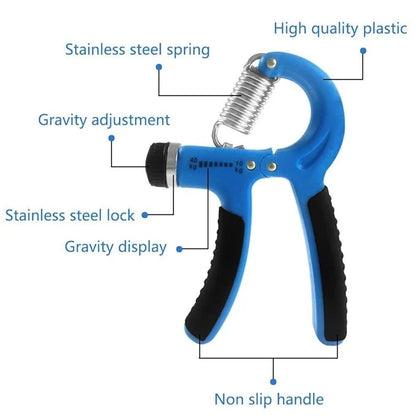 Adjustable Grip Strength Trainer Set | Hand, Finger & Forearm Strength Exercise Equipment
