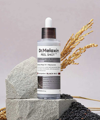 Dr.Melaxin Rice Peel Shot Glow Ampoule – Brightening Peeling Serum 80ml