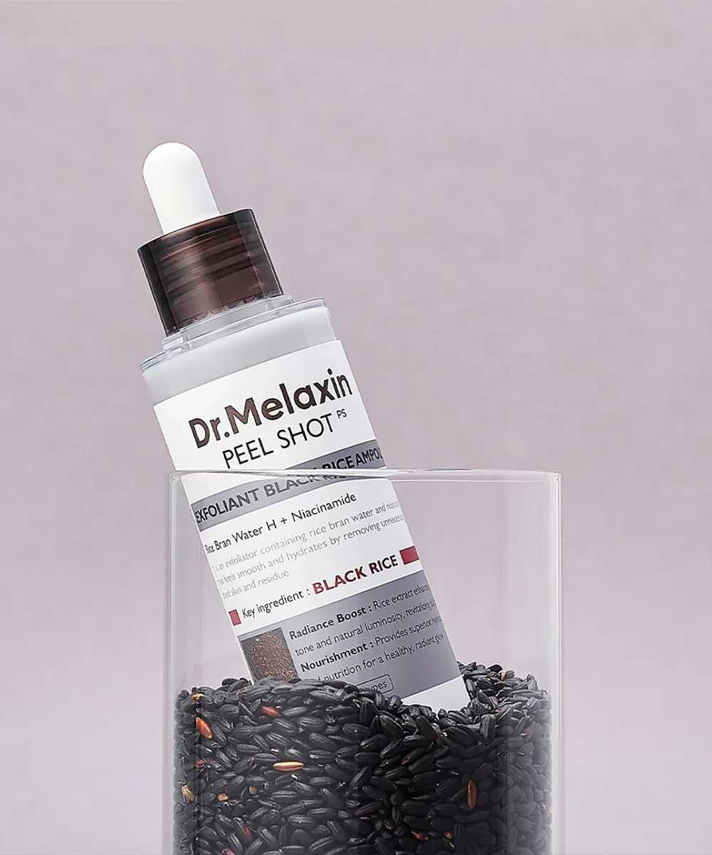 Dr.Melaxin Rice Peel Shot Glow Ampoule – Brightening Peeling Serum 80ml