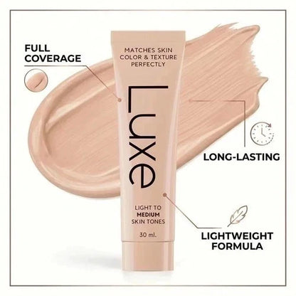 Luxe Color-Adapting Foundation – Light & Brown Shades, Lightweight Natural Finish