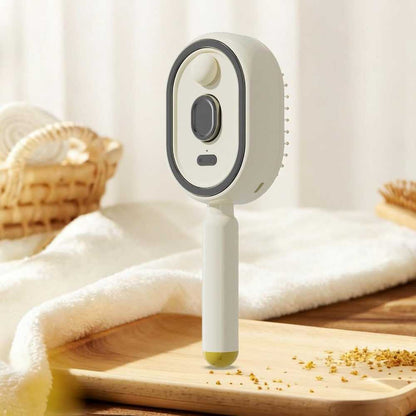 Rechargeable Electric Scalp Massage Comb with Spray Function, Detangling & Anti-Static Hair Care