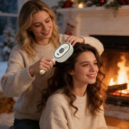 Rechargeable Electric Scalp Massage Comb with Spray Function, Detangling & Anti-Static Hair Care