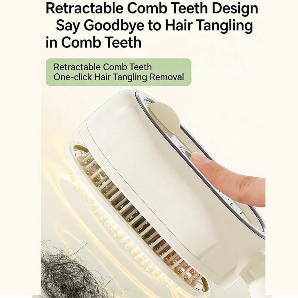 Rechargeable Electric Scalp Massage Comb with Spray Function, Detangling & Anti-Static Hair Care